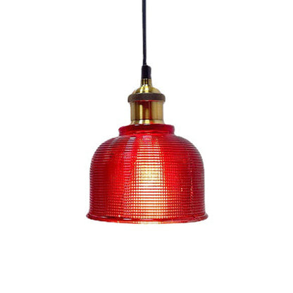 Moderne Glazen Hanglamp – Rood, Amber of Blauw