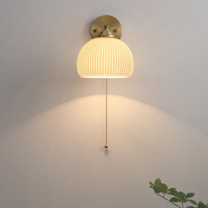Moderne Wandlamp van Glas en Messing