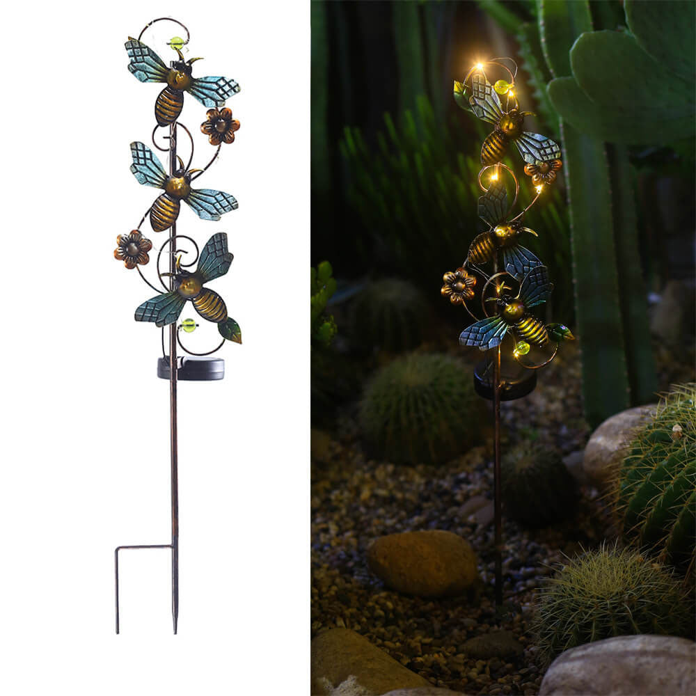 Kleurrijke Solar Buitenlamp – LED Tuinprikker, IP44 Waterdicht