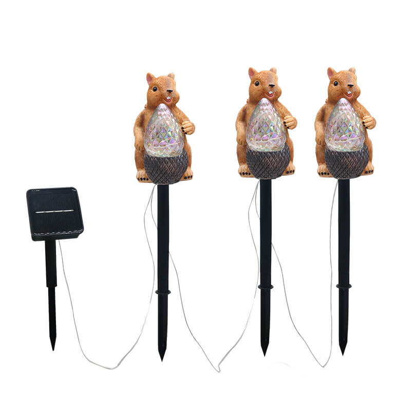 Eekhoorn Solar LED Tuinlamp – Geel – (1 Lichtbron)