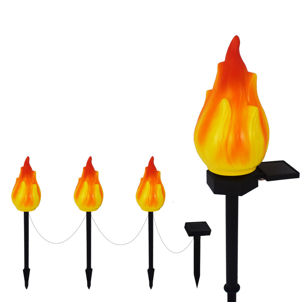 Solar LED Tuinprikker – Geel/Rood – (1, 3 of 4 Lichtbronnen)