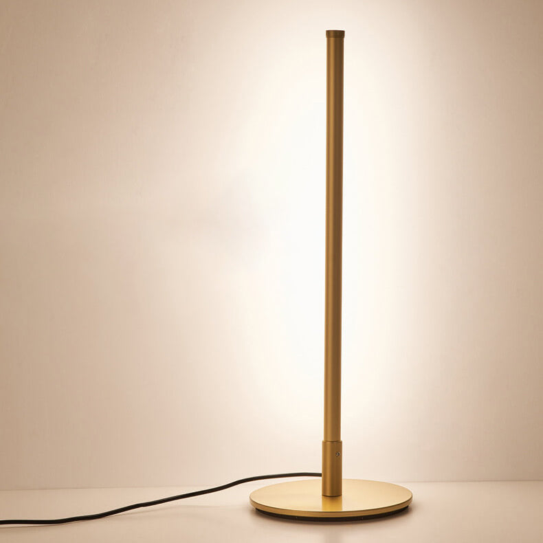 Lámpara de mesa moderna de acrílico y metal con LED integrado