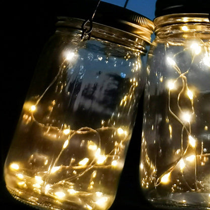 Solar LED Buitenlamp – Art Deco Wit/Geel – 1.2 V (20 LED’s)