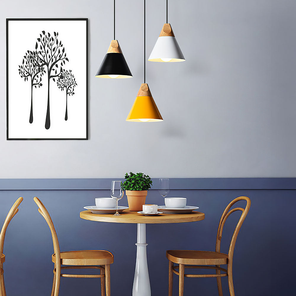 Ovia – Scandinavische Hanglamp van Hout & Aluminium