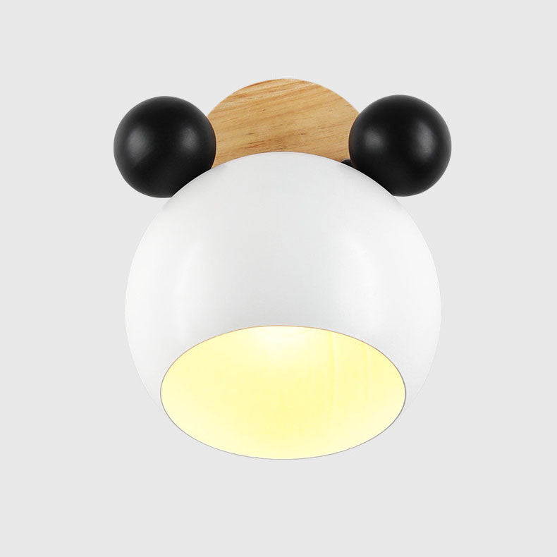 Scandinavische Cartoon Bear Dome Wandlamp – Kinderkamer Verlichting