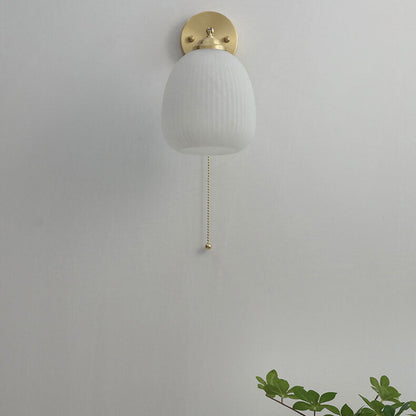 Moderne Wandlamp van Glas en Messing