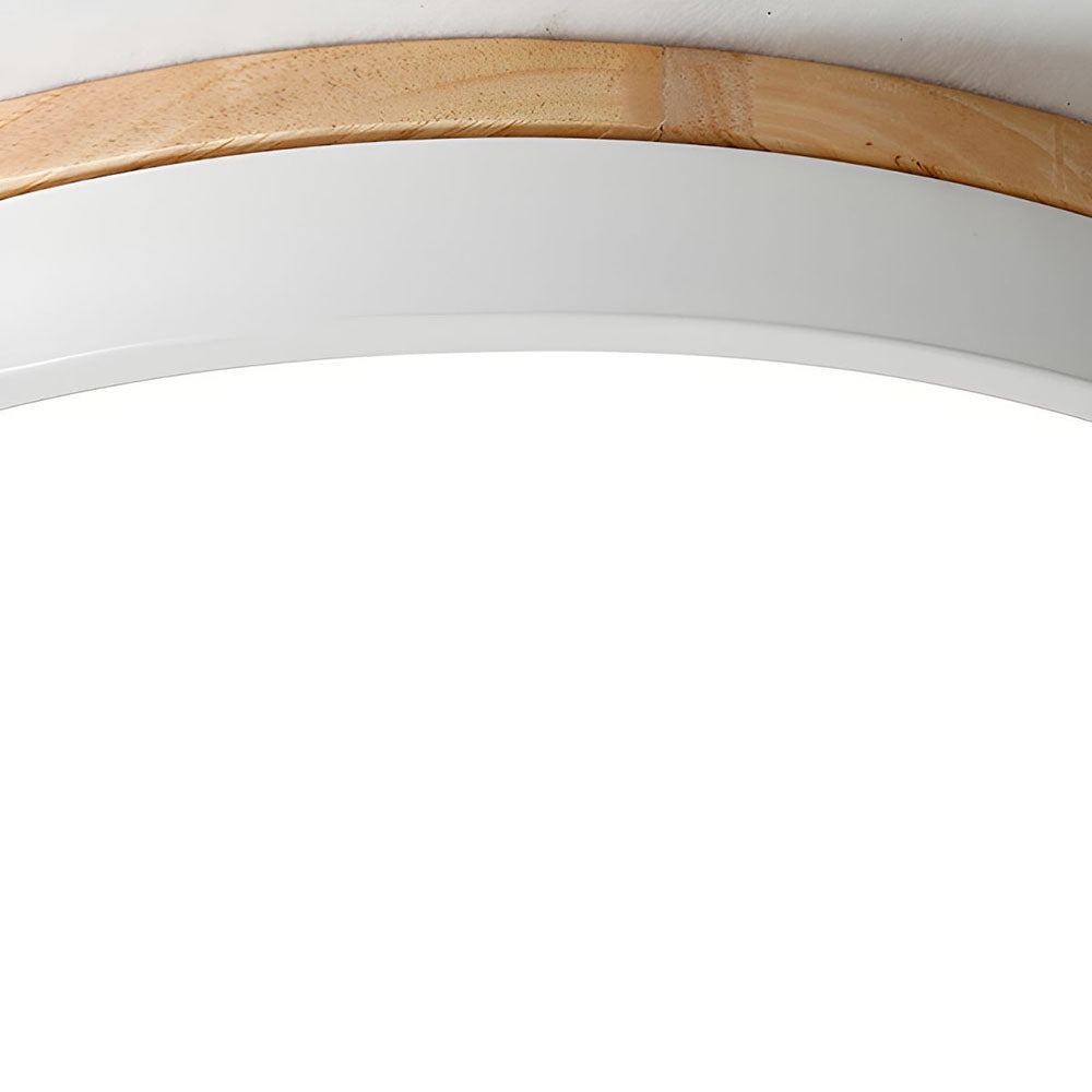 Tröde - Houten Ronde LED Plafondlamp in Scandinavische Stijl