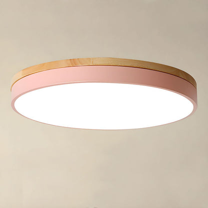 Tröde - Houten Ronde LED Plafondlamp in Scandinavische Stijl