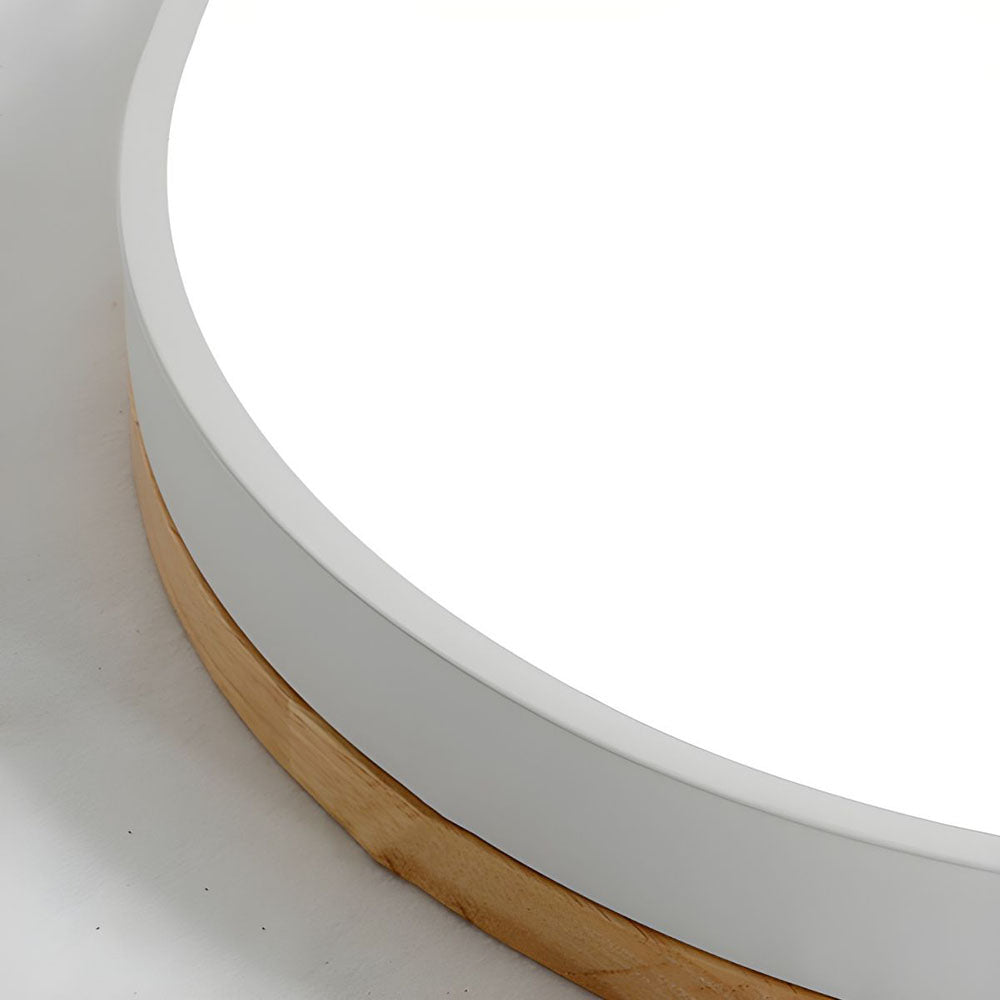 Tröde - Houten Ronde LED Plafondlamp in Scandinavische Stijl