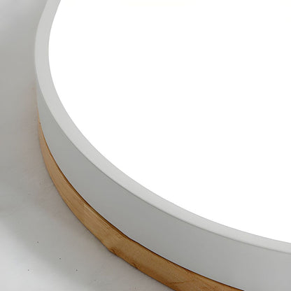 Tröde - Houten Ronde LED Plafondlamp in Scandinavische Stijl
