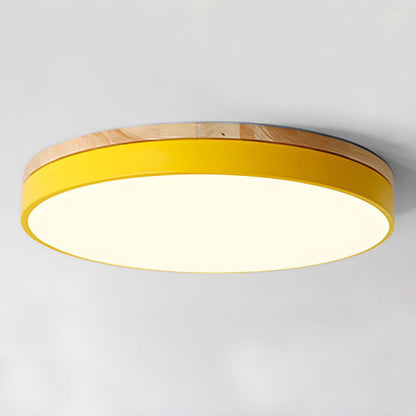 Tröde - Houten Ronde LED Plafondlamp in Scandinavische Stijl