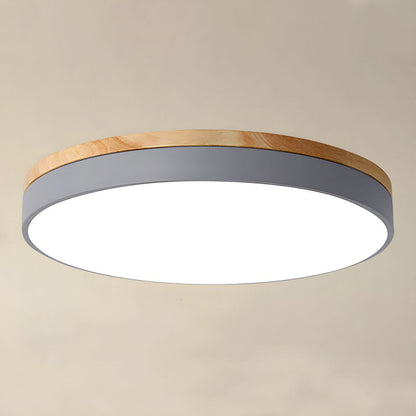 Tröde - Houten Ronde LED Plafondlamp in Scandinavische Stijl