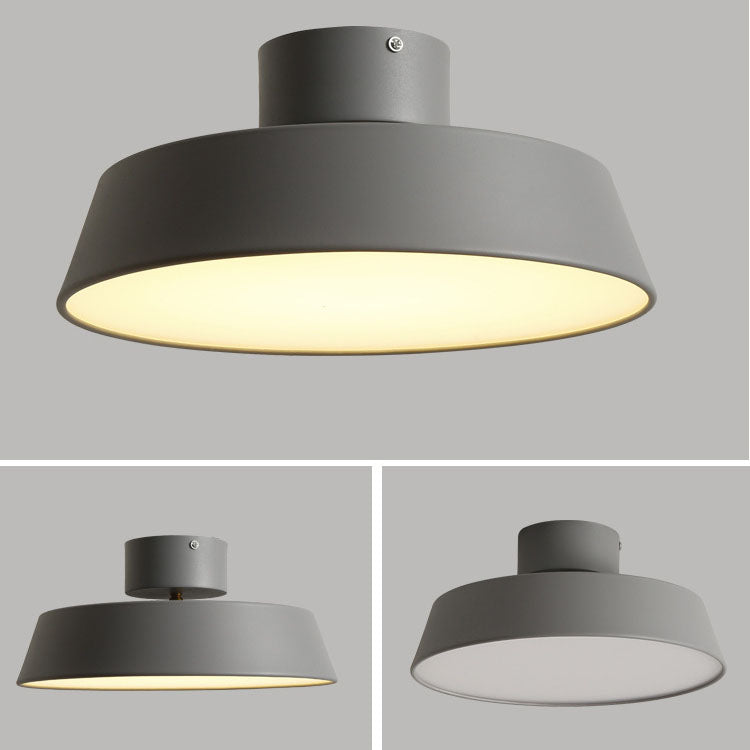 Moderne Scandinavische LED Plafondlamp – Wit, Grijs of Groen, Twee Maten
