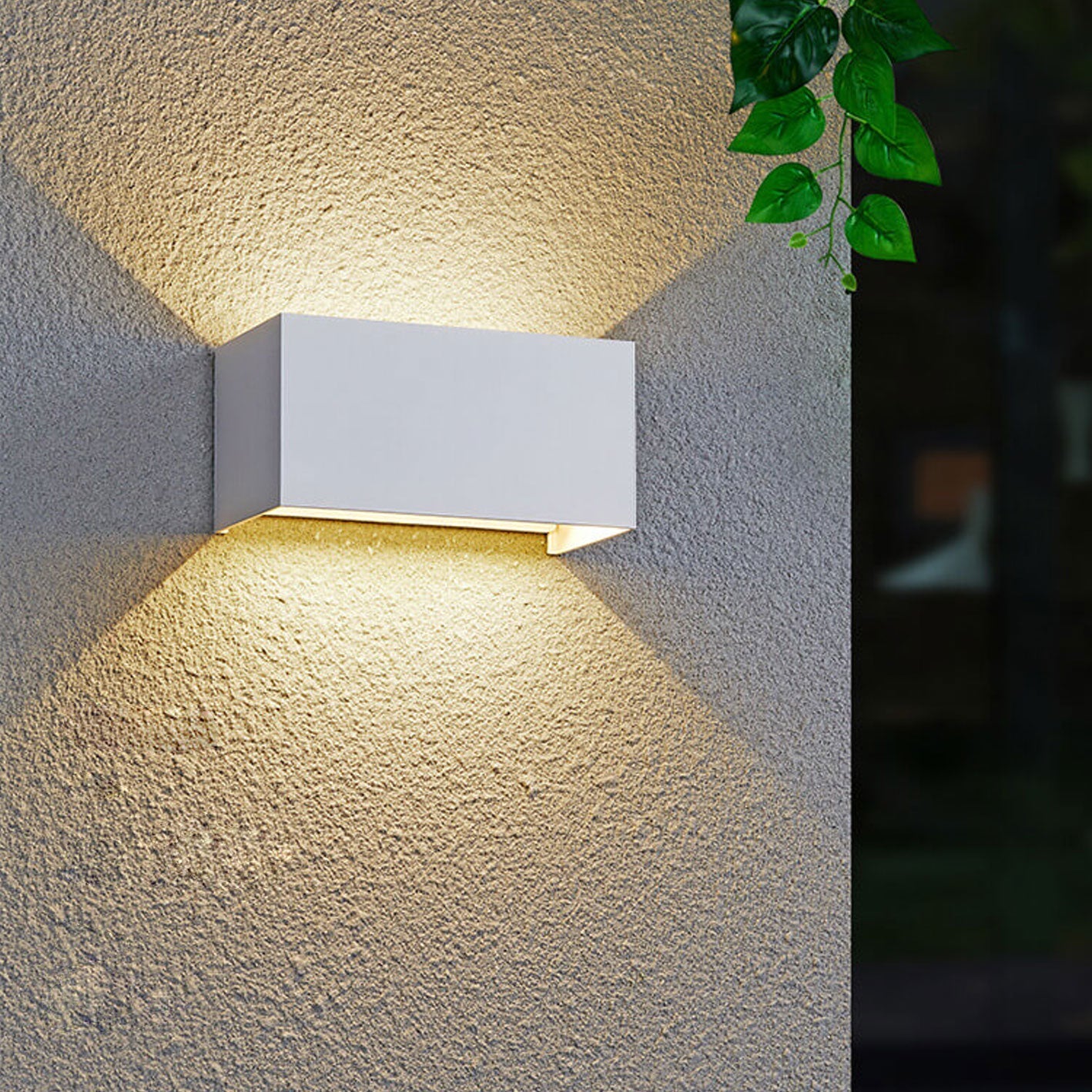 Moderne LED Up & Down Buitenlamp | Waterdichte Rechthoekige Wandlamp