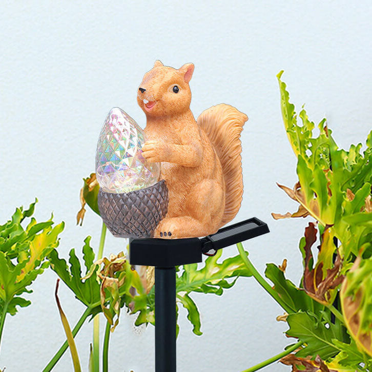 Eekhoorn Solar LED Tuinlamp – Geel – (1 Lichtbron)