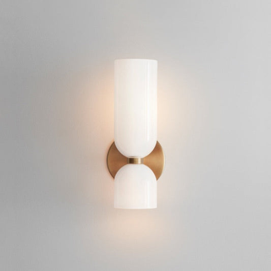 Flute – Elegante Wandlamp met Glas en IJzer in Retro Stijl