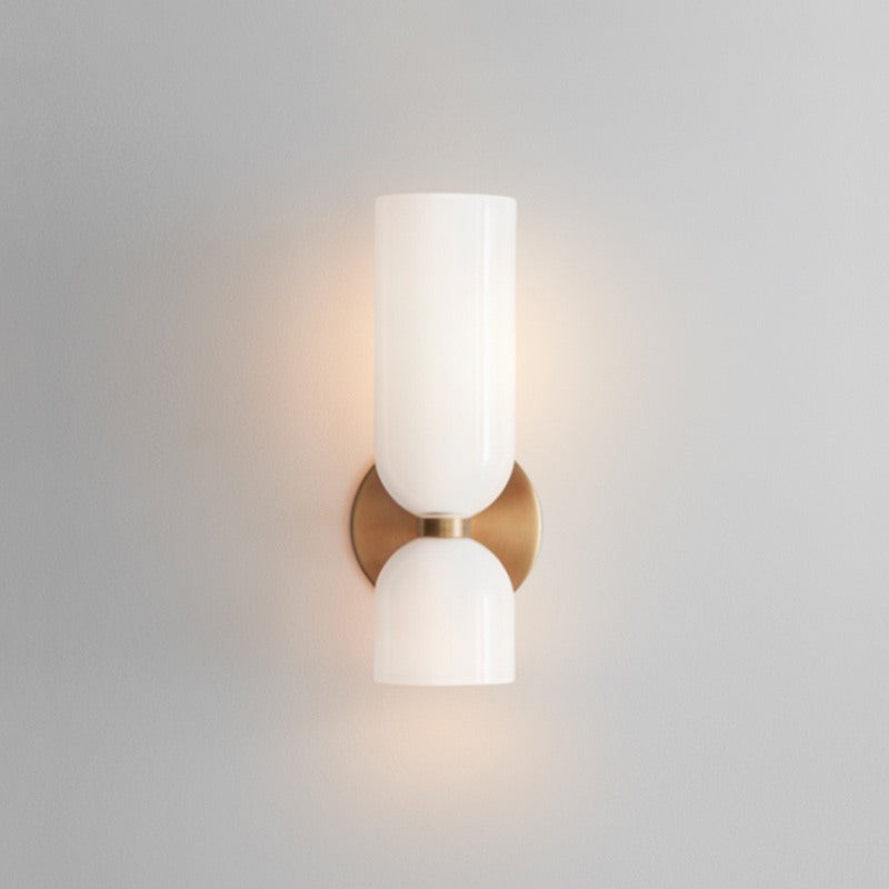 Flute – Elegante Wandlamp met Glas en IJzer in Retro Stijl