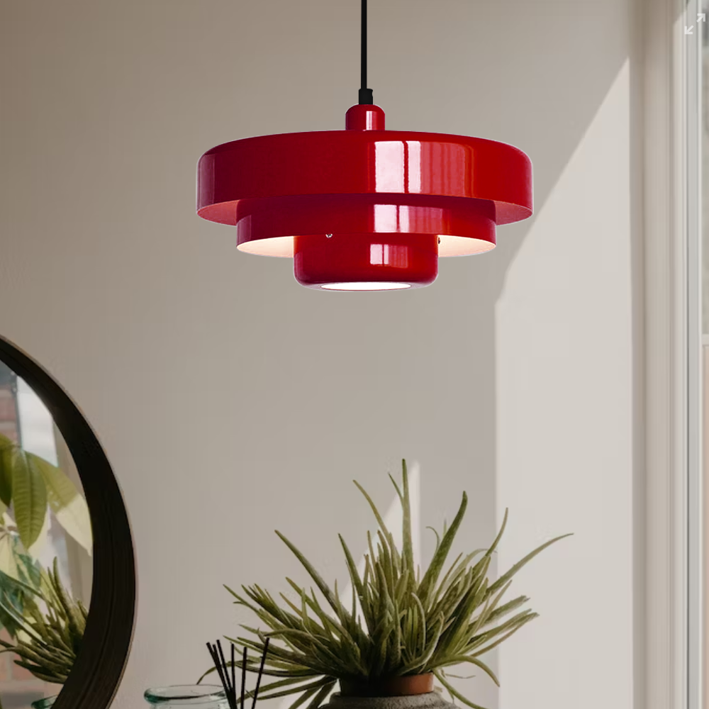 Ronde Stijlvolle IJzeren Hanglamp – Elegant Industrieel Ontwerp voor Huis & Keuken