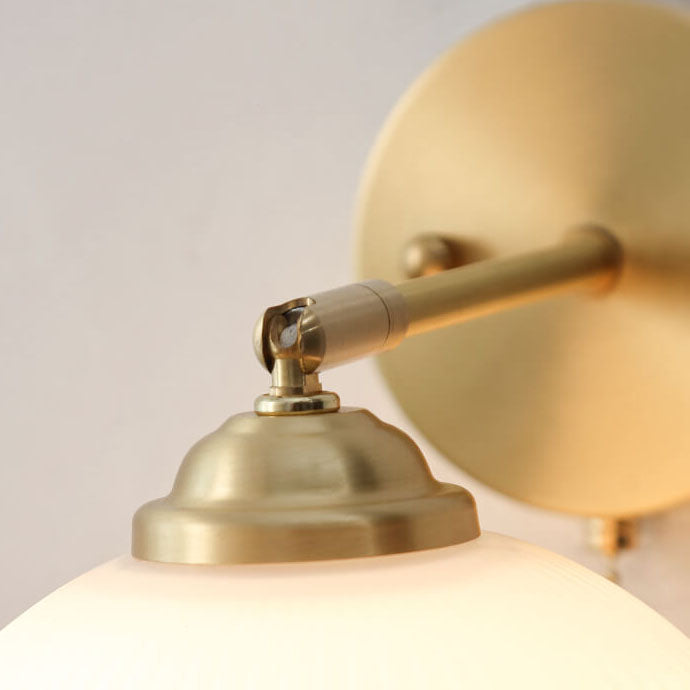 Moderne Wandlamp van Glas en Messing