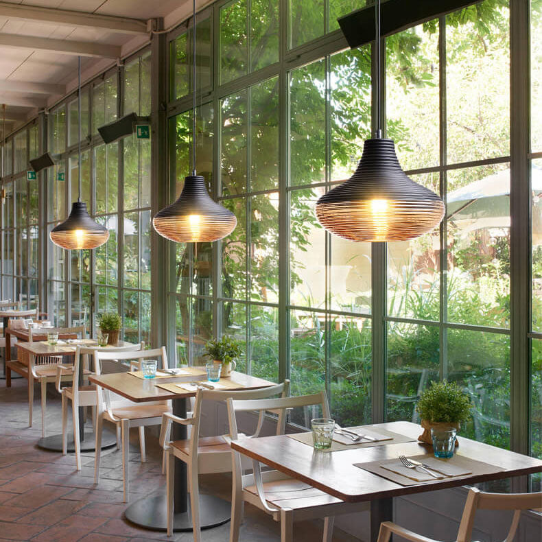 Moderne Glazen Hanglamp – Helder of Zwart Glas met E26 Fitting