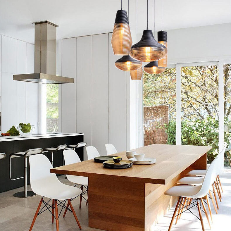 Moderne Glazen Hanglamp – Helder of Zwart Glas met E26 Fitting