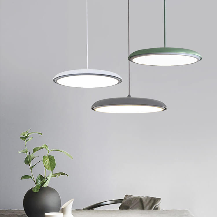Moderne Kleurrijke LED Hanglamp – Twee Maten, Geïntegreerde LED