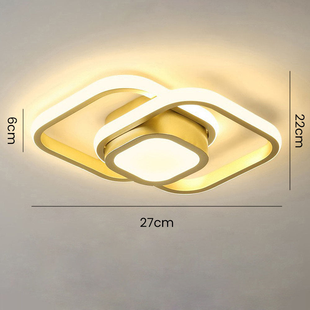 LED Plafondlamp met Dubbele Ring – Modern & Minimalistisch