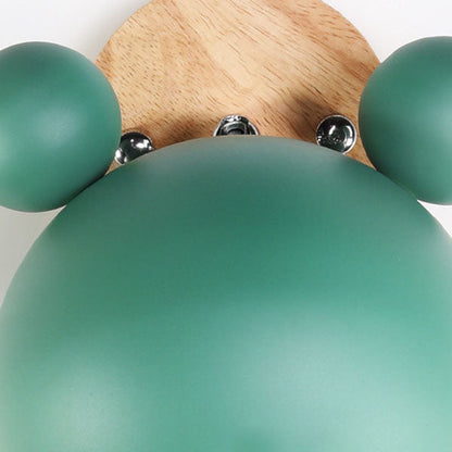 Scandinavische Cartoon Bear Dome Wandlamp – Kinderkamer Verlichting