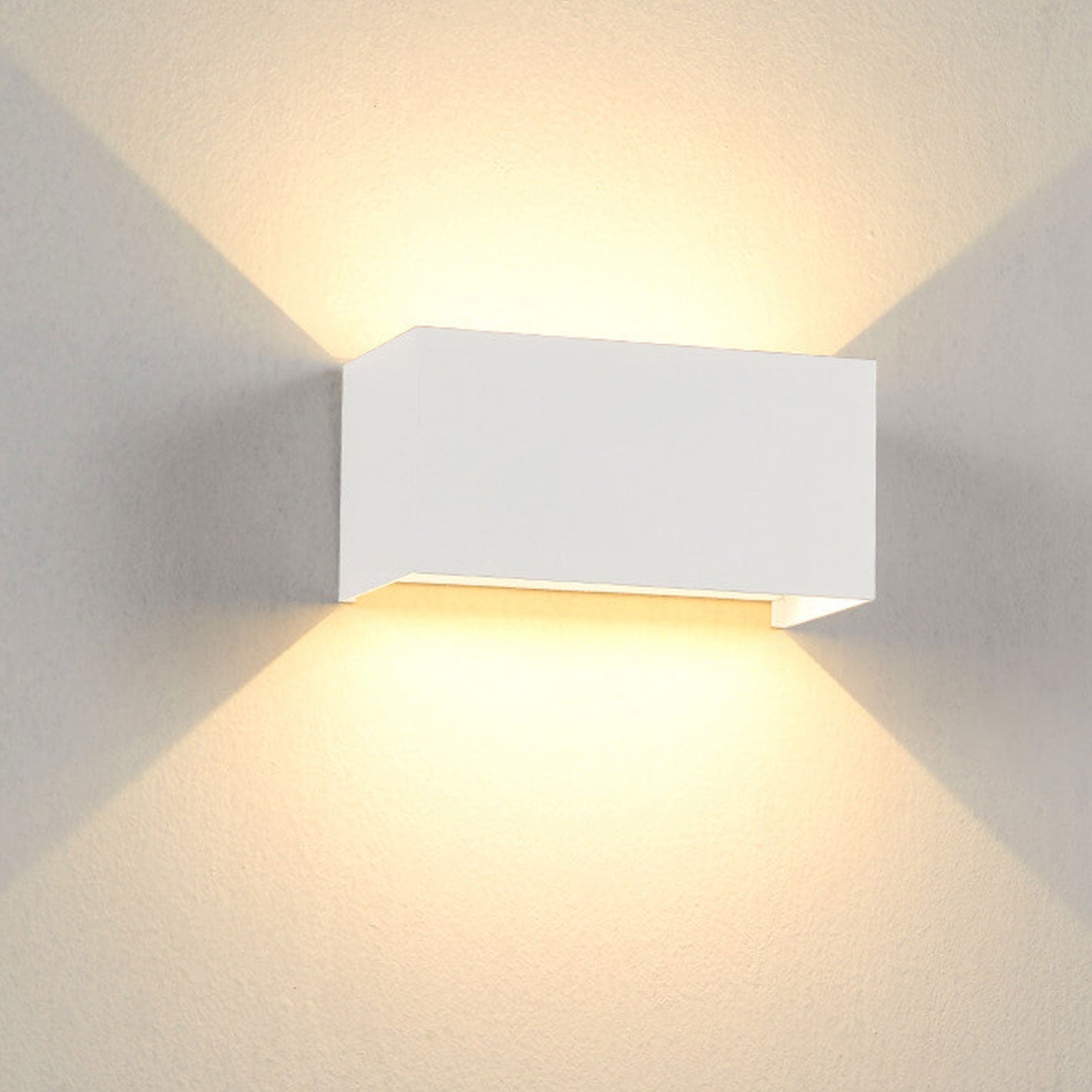 Moderne LED Up & Down Buitenlamp | Waterdichte Rechthoekige Wandlamp