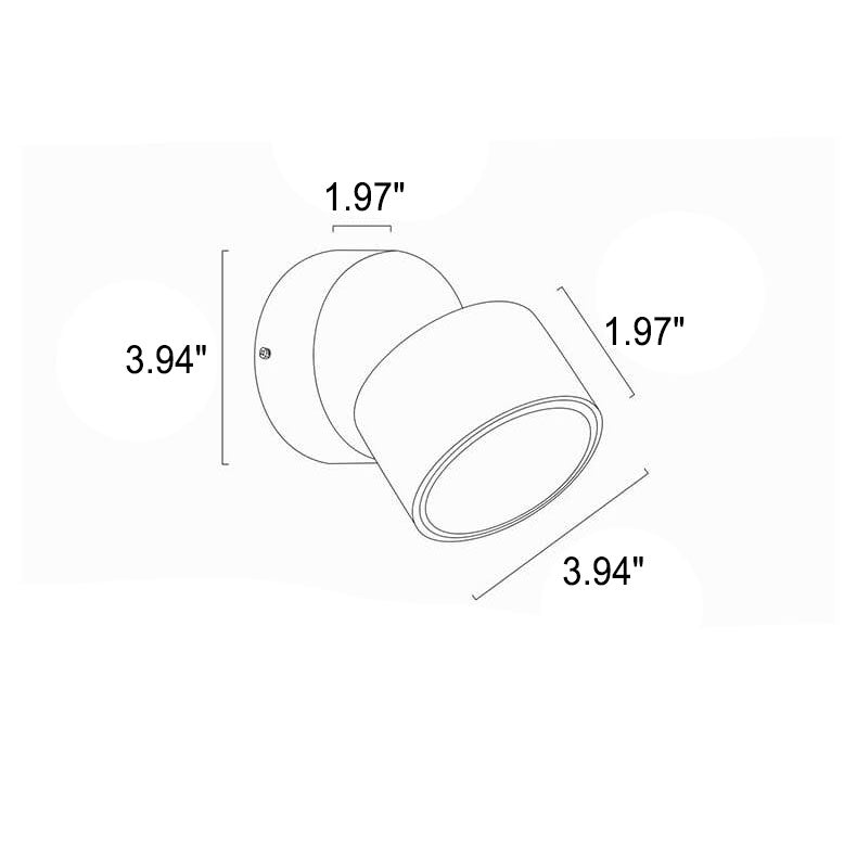 Moderne Aluminium Wandlamp – Wit of Zwart met Geïntegreerde LED