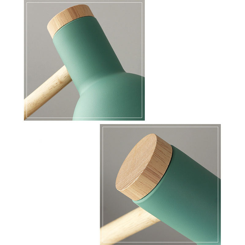 Scandinavische Tafellamp van Hout en IJzer – Meerdere Kleuren