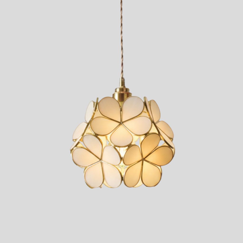 Lámpara Colgante Vintage de Vidrio – Diseño Colorido Hecho a Mano