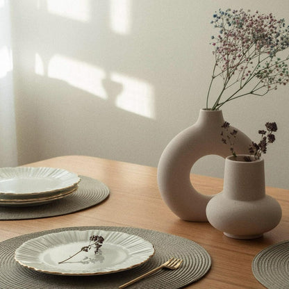 Lumio – Keramieken Vaas Tijdloos Cylindrisch Design