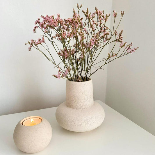 Lumio – Keramieken Vaas Tijdloos Cylindrisch Design