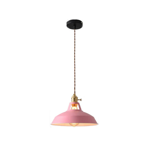 Retro Hanglamp in pastel kleuren voor een Abstract Design