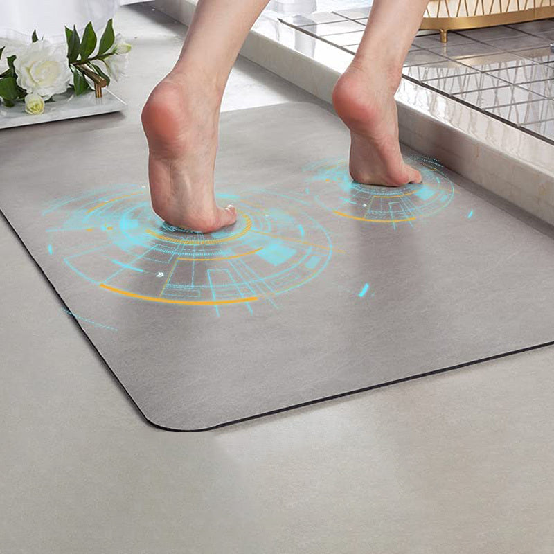 Sneldrogende Antislip Badmat – Diatomee Aarde, Ultra-Absorberend & Hygiënisch