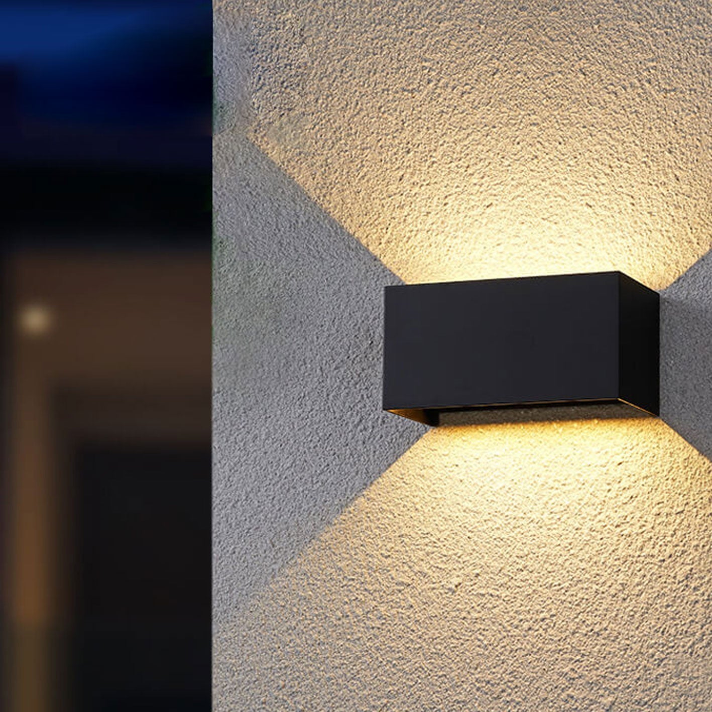 Moderne LED Up & Down Buitenlamp | Waterdichte Rechthoekige Wandlamp