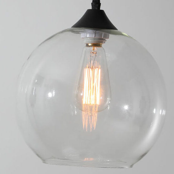 Moderne Glazen Hanglamp in Meerdere Kleuren met Bolvormig Design