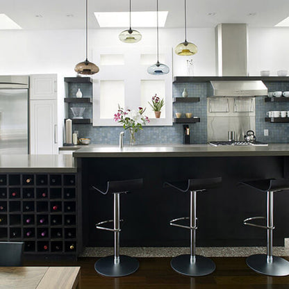 Industriële Glazen Hanglamp – Ø28 cm, Meerdere Kleuren, E26 Fitting