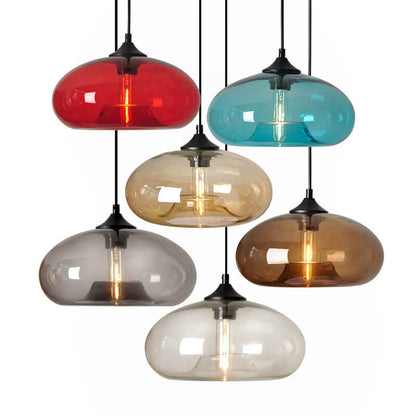 Industriële Glazen Hanglamp – Ø28 cm, Meerdere Kleuren, E26 Fitting