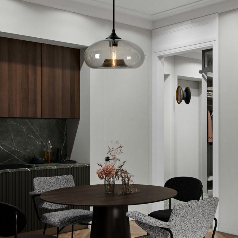 Industriële Glazen Hanglamp – Ø28 cm, Meerdere Kleuren, E26 Fitting