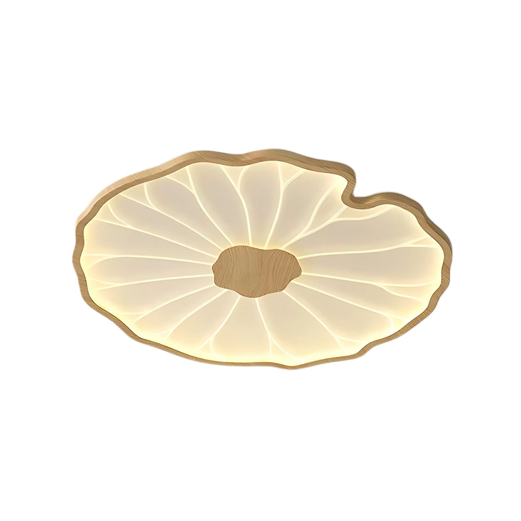 Moderne LED Plafondlamp met Houtlook Afwerking