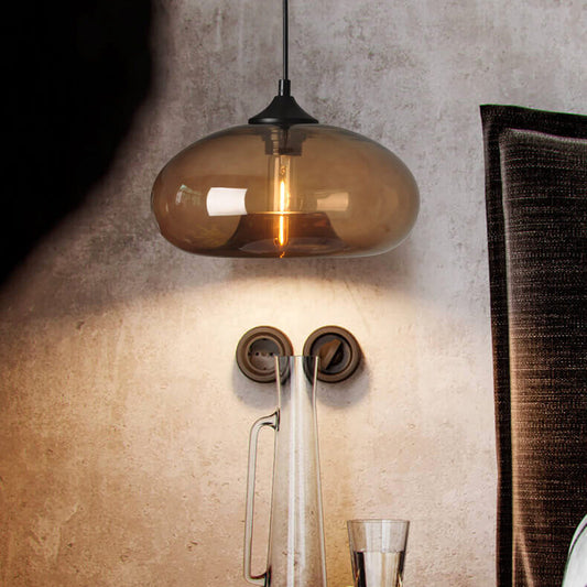 Industriële Glazen Hanglamp – Ø28 cm, Meerdere Kleuren, E26 Fitting