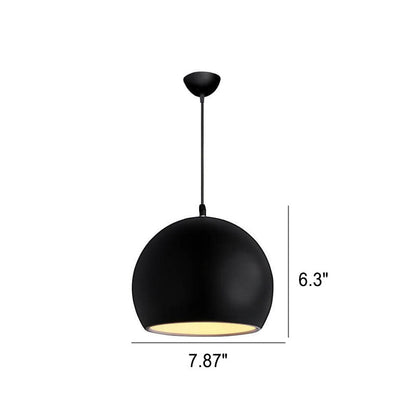 Moderne Aluminium Hanglamp – Zwart, Wit, Geel, Blauw, Roze, Rood, Groen, Grijs – E26