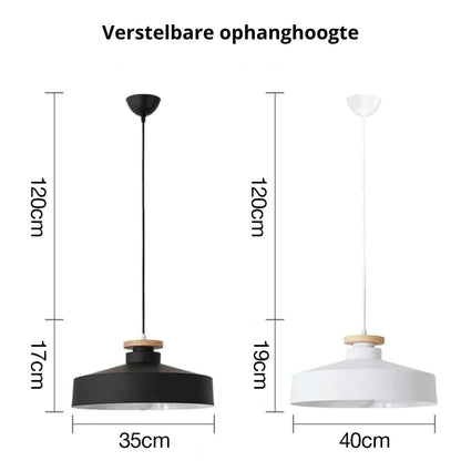 Scandinavische Houten Hanglamp – Modern & Warm