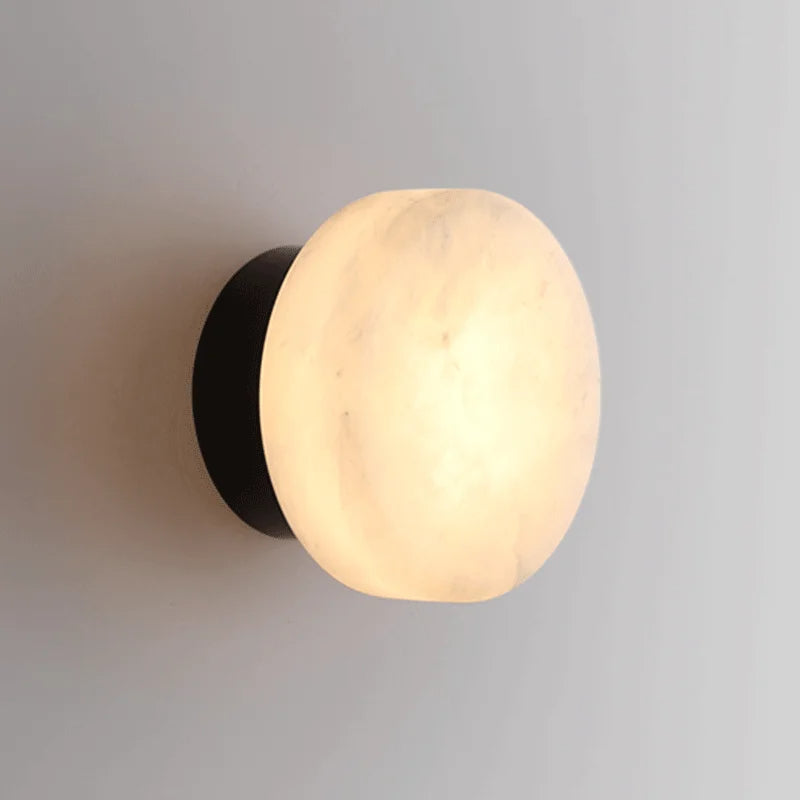 Luxe Marmeren Wandlamp met Tijdloze Scandinavisch Design