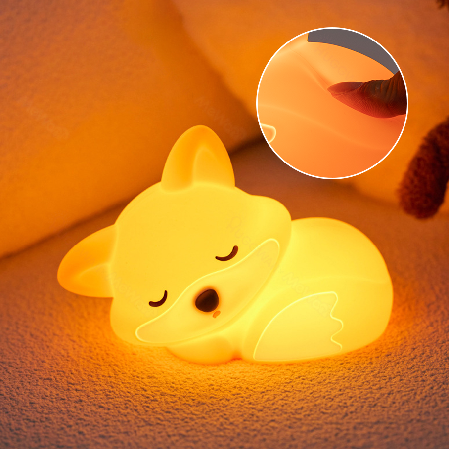 Foxy - Vos Nachtlamp met LED en Tap-bediening