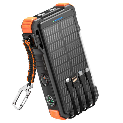 Lumio – Extra Krachtige Solar Powerbank 20000mAh met zonnepaneel & draadloos opladen