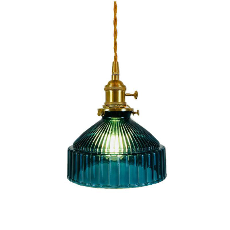 Industriële Hanglamp met Glas & Metaal Design