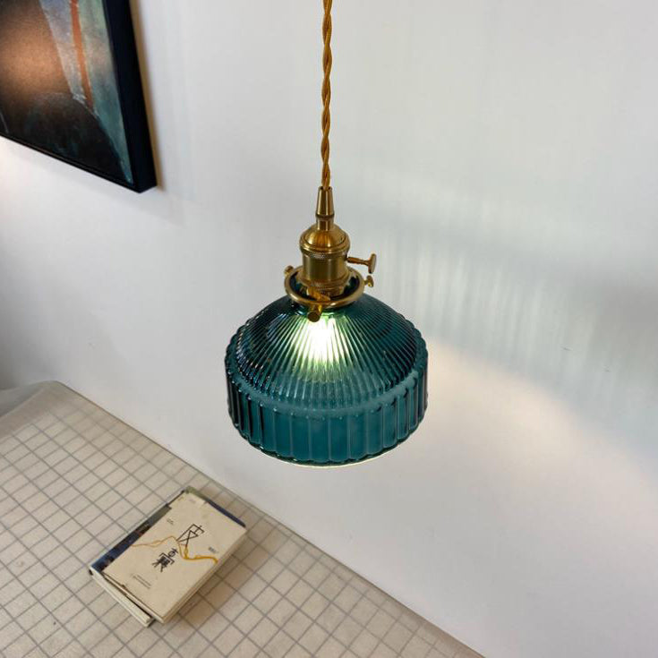 Industriële Hanglamp met Glas & Metaal Design